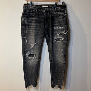 Black Zara denim jeans size 36 men